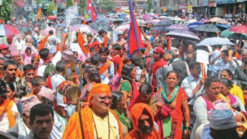 ನೇಪಾಳದಲ್ಲಿ ಮತ್ತೆ ಹಿಂದೂ ರಾಷ್ಟ್ರದ ಕೂಗು, ಎಲ್ಲೆಡೆ ಪ್ರತಿಭಟನೆ