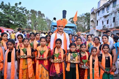 ಹಿಂದೂ ಮಹಾಗಣಪತಿ ಶೋಭಾ ಯಾತ್ರೆಯಲ್ಲಿ ಶಾಸಕ ನಾರಾ ಭರತ್ ರೆಡ್ಡಿ ಭಾಗಿ